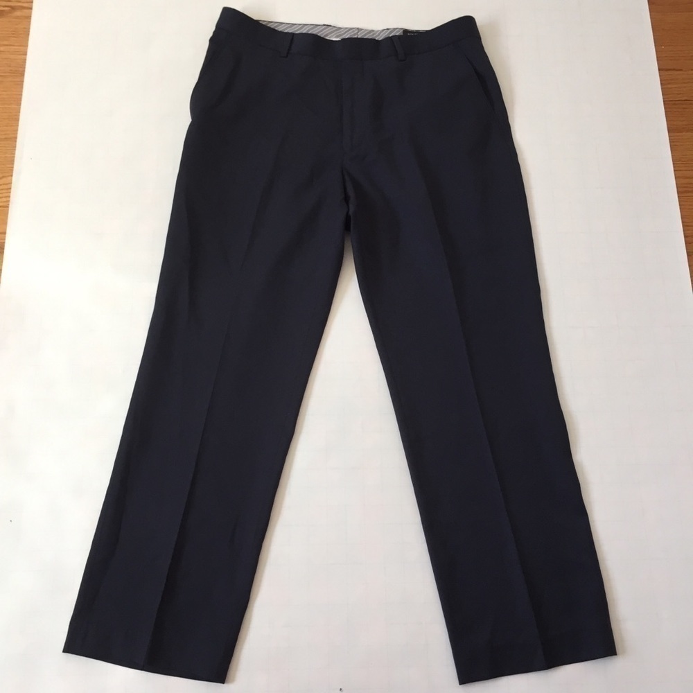 BANANA REPUBLIC Tailored Fit Wool Blend Navy Blue